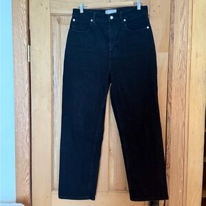 Everlane Black Organic Cotton Jeans. The Curvy Way-High Jean.